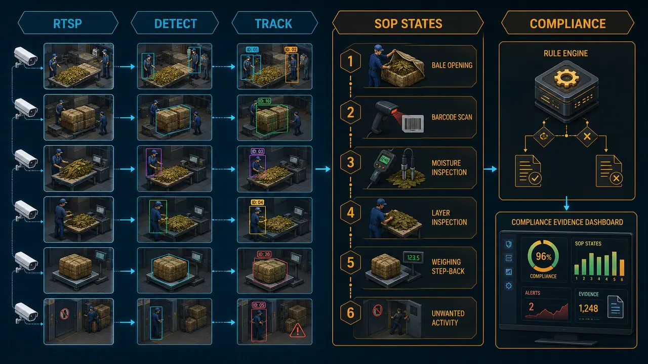 BAT AI Leaf SOP Checker project workflow and system architecture